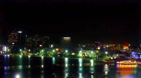 Pattaya bay evening FullHD Stock Footage 39893142