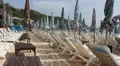 Pattaya beach loungers. HD Footage
