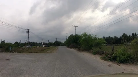 Pattaya car driving timelapse shot Stock Footage
