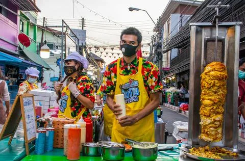 Pattaya Naklua District Chonburi Thailand Asia fight Covid 19 Stock Photos