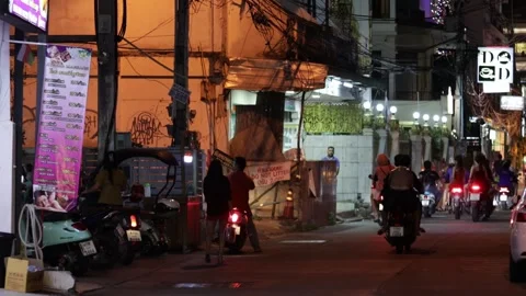 Pattaya at night Stock Footage 295421255