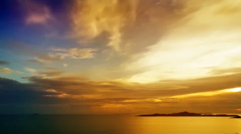 Pattaya Tower sunset Stock Footage 52922763