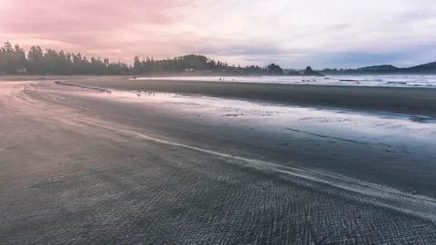 Patter in the sand on the beach Stock Photos