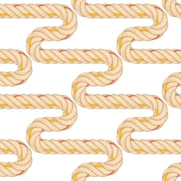 Pattern 0Seamless pattern with rope bending.30 Stock Illustration