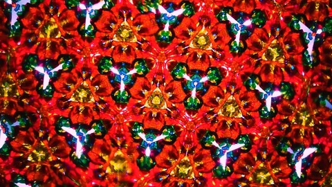 Pattern 10. natural children's mirror Kaleidoscope  from our childhood Video stock 123216107