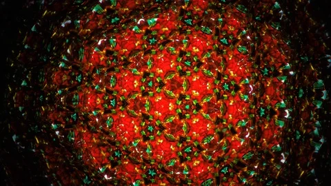 Pattern 27. natural children's mirror Kaleidoscope  from our childhood Stock Footage 123464613