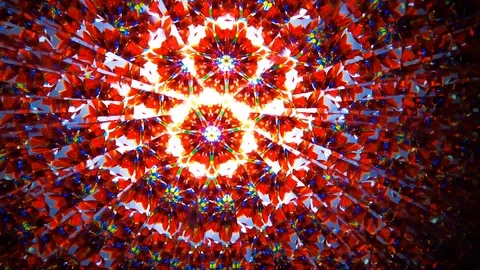 Pattern 40. natural children's mirror Kaleidoscope  from our childhood Video stock 123461521