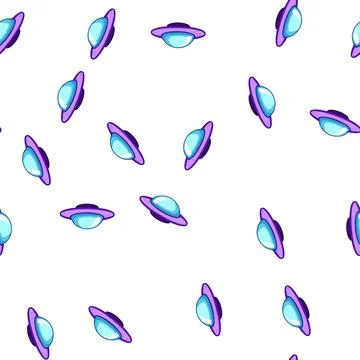 Pattern 51 ufo ship cartoon vector Illustrazione stock