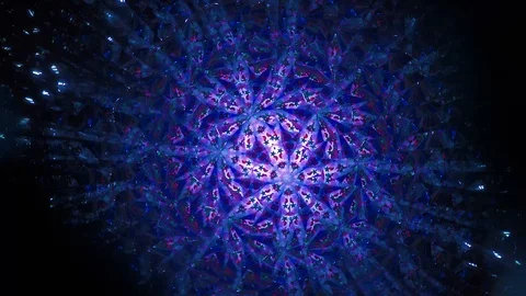 Pattern 65. Natural children's mirror Kaleidoscope  from our childhood Stock Footage 124694689