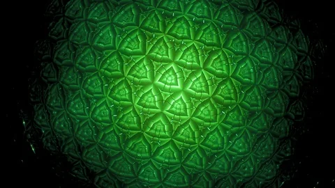 Pattern 92. natural children's mirror kaleidoscope  from our childhood. Stock Footage 126028612
