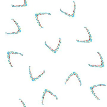 Pattern aborigine boomerang cartoon vector Stock Illustration
