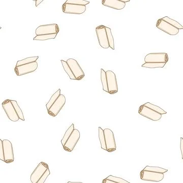 Pattern absorbent gauze roll cartoon vector Stock Illustration
