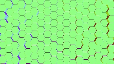 Pattern abstract background hexagon psychedelic colors. Stock Footage 246758306
