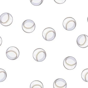 Pattern abstract baseball ball cartoon vector イラスト素材
