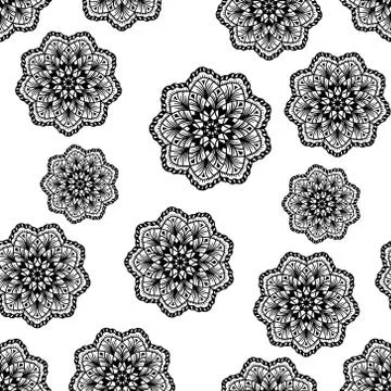 Pattern abstract flower 스톡 일러스트