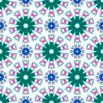 Pattern abstract flowers Stock Illustration