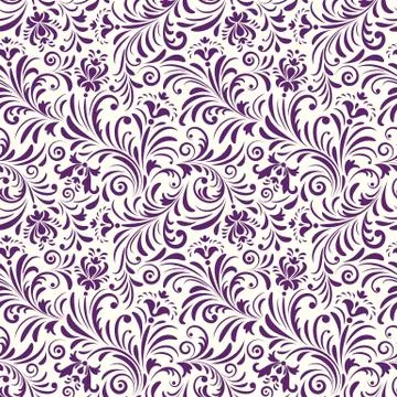 Pattern with abstract flowers Stock Illustration