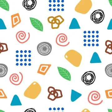 Pattern abstract geometric background. Flat and clean style. Vector illustrat Stock Illustration