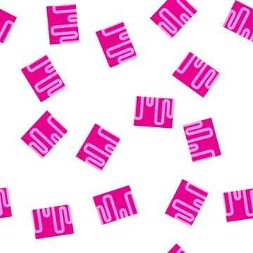 Pattern Abstract geometric pattern creating winding pink lines background 库存插图