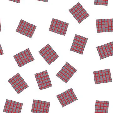 Pattern Abstract geometric pattern creating optical illusion in vibrant red Stock Illustration