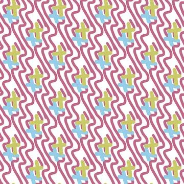 Pattern of abstract geometric shapes spring colors 스톡 일러스트