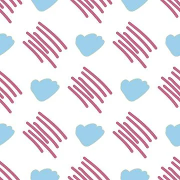 Pattern of abstract geometric shapes spring colors Illustrazione stock