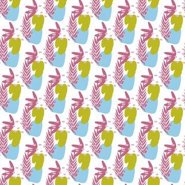 Pattern of abstract geometric shapes spring colors 스톡 일러스트