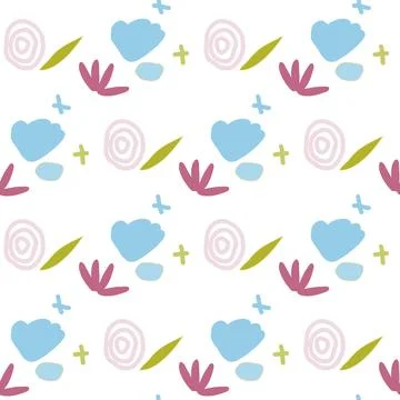 Pattern of abstract geometric shapes spring colors 스톡 일러스트