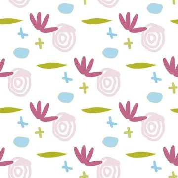 Pattern of abstract geometric shapes spring colors 스톡 일러스트