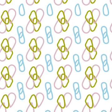 Pattern of abstract geometric shapes spring colors Stock Illustration