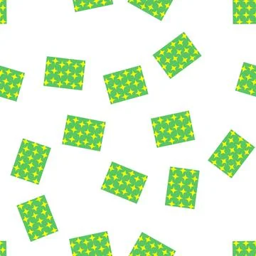 Pattern Abstract geometric star pattern on green background イラスト素材