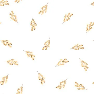 Pattern abstract gold leaves cartoon vector Stockillustratie