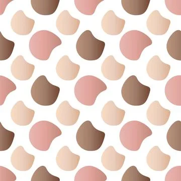 Pattern of abstract gradient shapes on white background Illustrazione stock