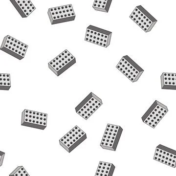 Pattern Abstract hollow brick block construction material icon イラスト素材