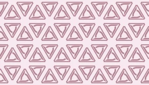 Pattern with abstract illusion triangles. Vector Seamless illustration. For y Stock Illustration