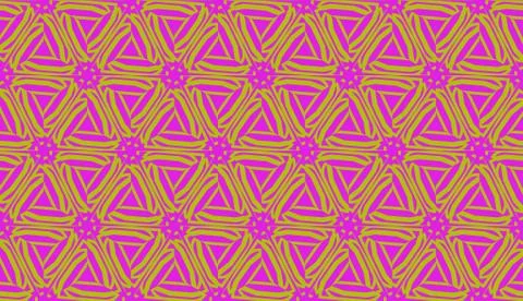 Pattern with abstract illusion triangles. Vector Seamless illustration. For y Stock Illustration