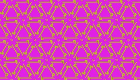 Pattern with abstract illusion triangles. Vector Seamless illustration. For y Illustrazione stock