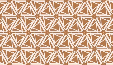 Pattern with abstract illusion triangles. Vector Seamless illustration. For y Stock Illustration