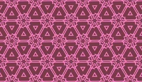 Pattern with abstract illusion triangles. Vector Seamless illustration. For y Illustrazione stock