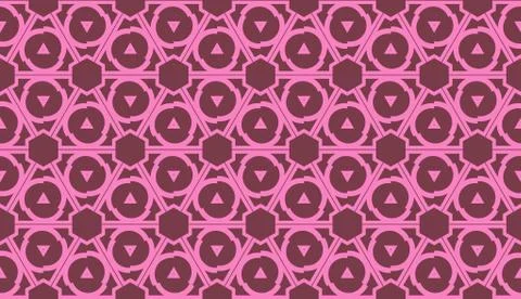 Pattern with abstract illusion triangles. Vector Seamless illustration. For y Illustrazione stock