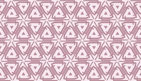 Pattern with abstract illusion triangles. Vector Seamless illustration. For y Stock Illustration