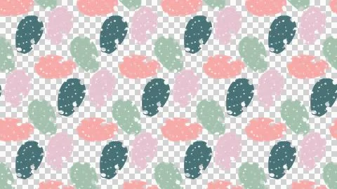 Pattern with abstract leaf shapes. Stockillustratie