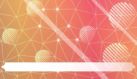 Pattern with abstract line in polygonal pattern with triangles style. For int Illustrazione stock