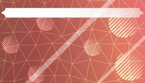 Pattern with abstract line in polygonal pattern with triangles style. For int Illustrazione stock