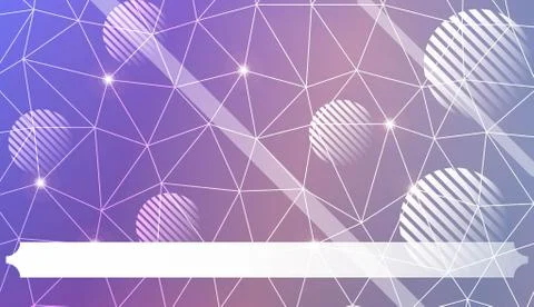 Pattern with abstract line in polygonal pattern with triangles style. For int Stock Illustration