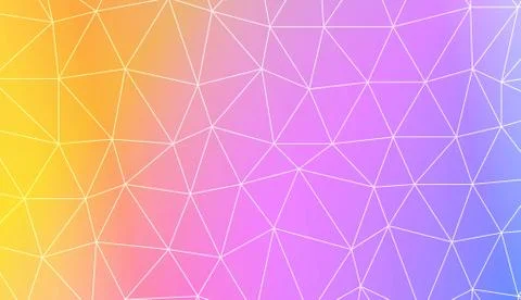 Pattern with abstract line in polygonal pattern with triangles style. For mod 库存插图