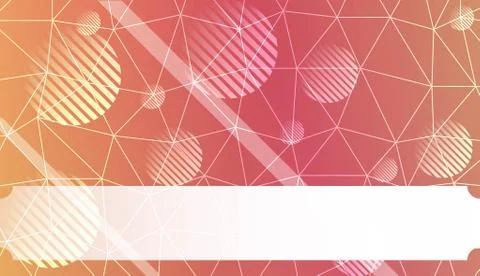 Pattern with abstract line in polygonal pattern with triangles style. For int Illustrazione stock