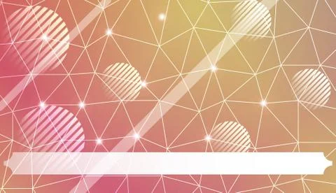 Pattern with abstract line in polygonal pattern with triangles style. For int Stock Illustration