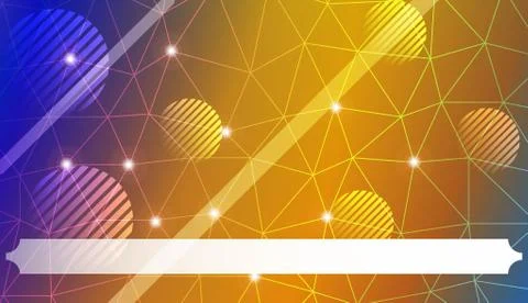 Pattern with abstract line in polygonal pattern with triangles style. For int 库存插图