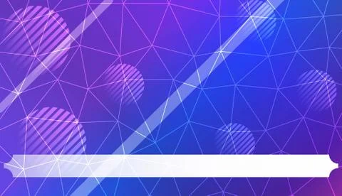 Pattern with abstract line in polygonal pattern with triangles style. For int Illustrazione stock